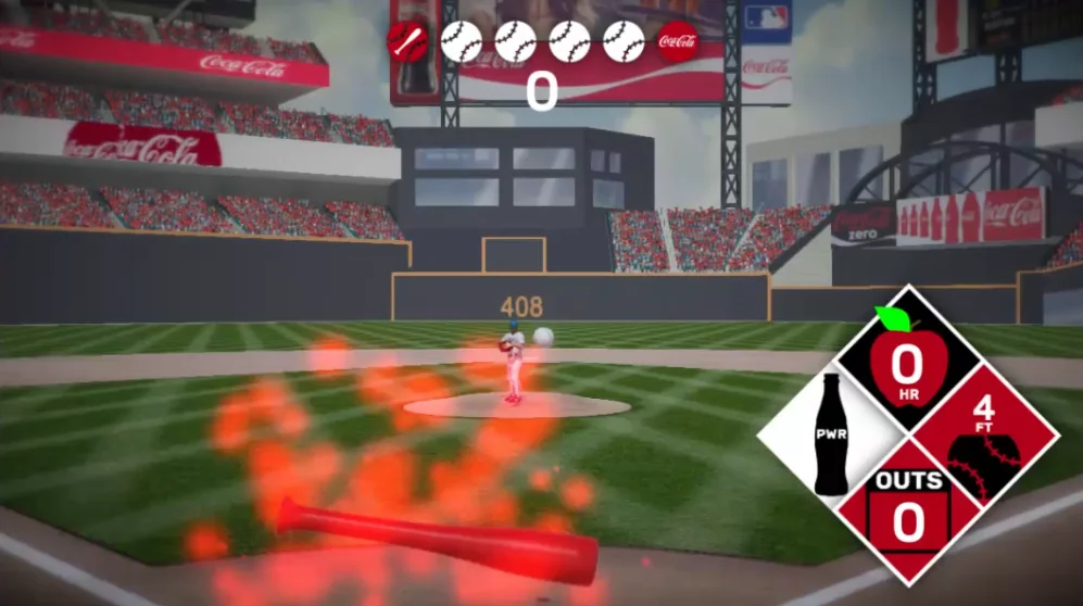 Juego de béisbol con bat real